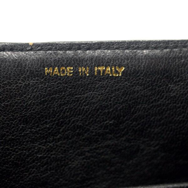 OLD CHANEL　ココマークステッチ 斜めフラップチェーンバッグ（黒）