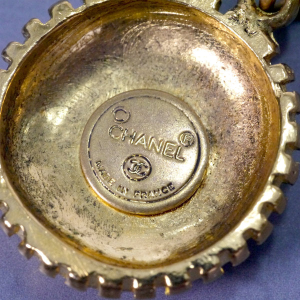 OLD CHANEL ココマークプレート ネックレス（ゴールド）