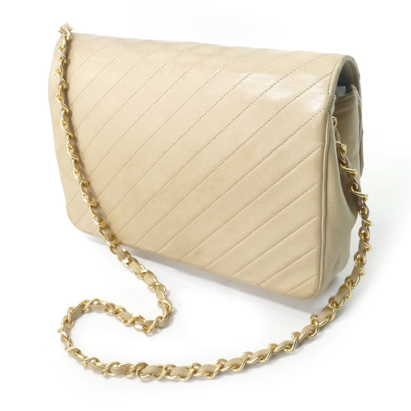 OLD CHANEL　マドモアゼルステッチ チェーンバッグ（ベージュ）