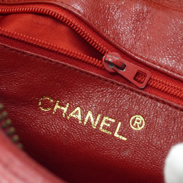 CHANEL80sフリンジチェーンバッグ（赤）