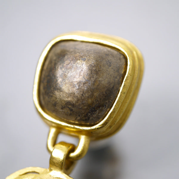 CHANEL　ブロンズビジュー ココマークイヤリング（ゴールド）