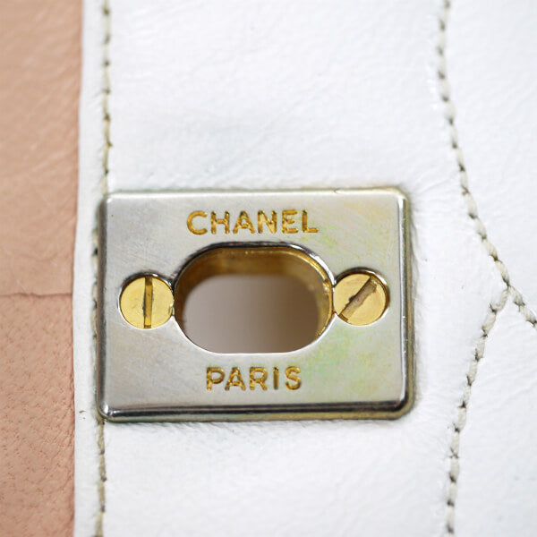 OLD CHANEL　レア!!マトラッセWチェーンバッグ（ベビーピンク）