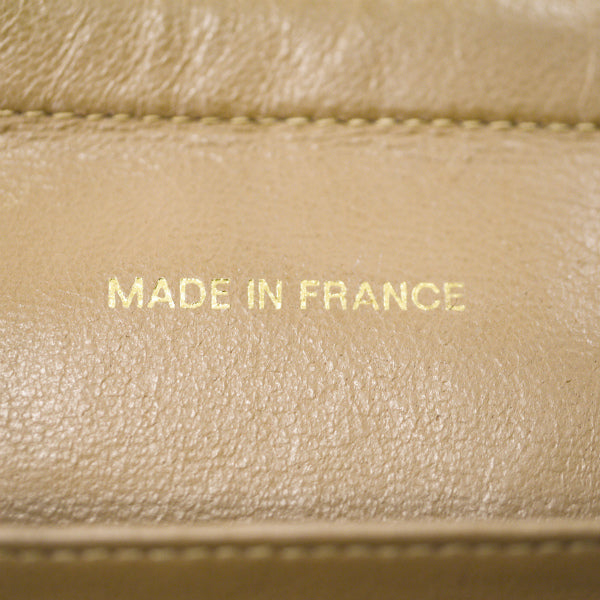 OLD CHANEL　マトラッセ横長チェーントートバッグ（キャメル）