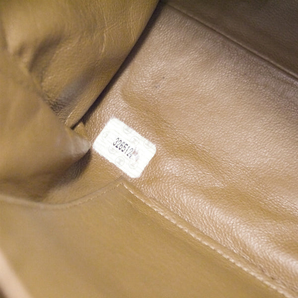 OLD CHANEL　マトラッセ横長チェーントートバッグ（キャメル）