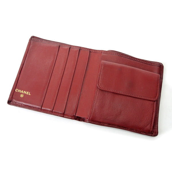 OLD CHANEL ビコローレ 折財布（赤）