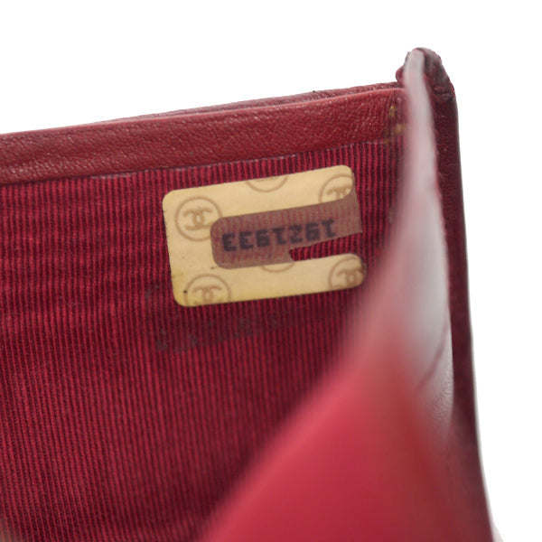 OLD CHANEL ビコローレ 折財布（赤）