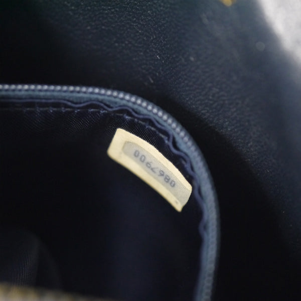 CHANEL 80s　ビジュー柄サテンフリンジバッグ