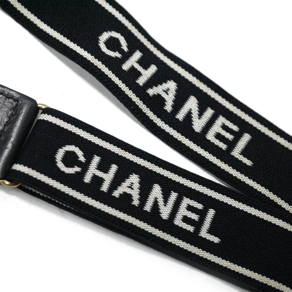 OLD CHANEL 　ロゴサスペンダー（黒/白）