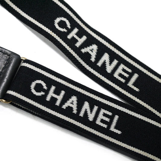 OLD CHANEL 　ロゴサスペンダー（黒/白）