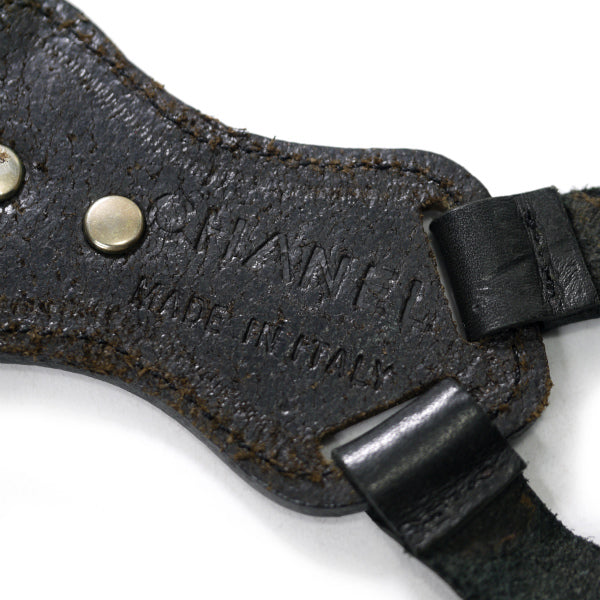 OLD CHANEL 　ロゴサスペンダー（黒/白）