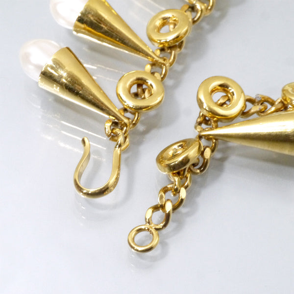 OLD CHANEL パールモチーフ チェーンベルトネックレス（ゴールド