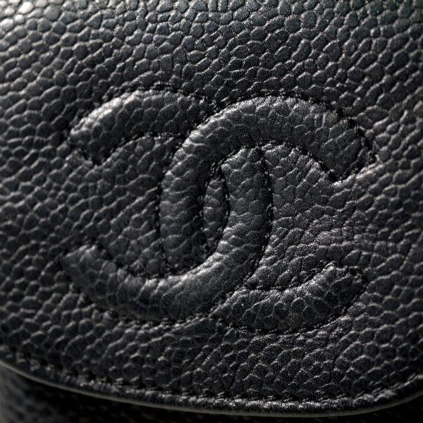 OLD CHANEL　ココマークステッチ リップケース（黒）