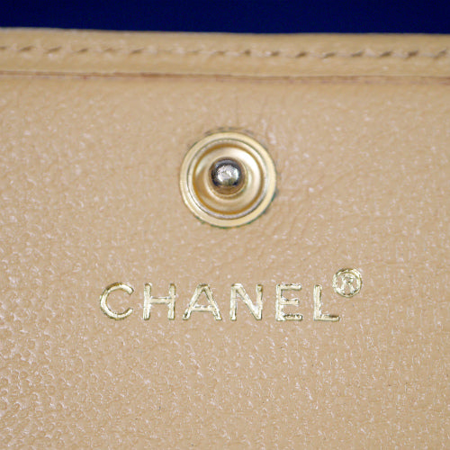 CHANEL ココマーク３つ折れベージュ財布