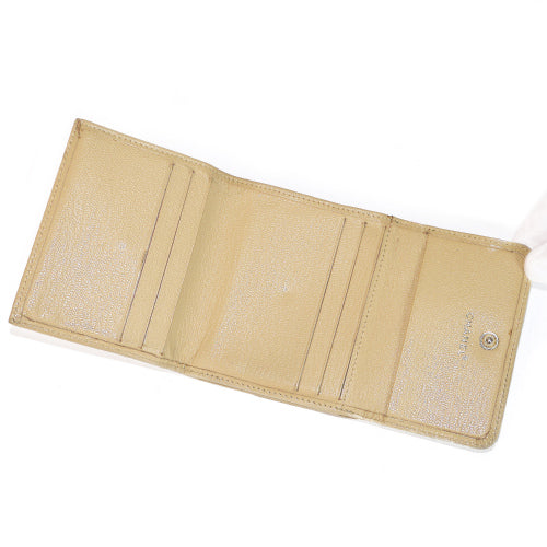 CHANEL ココマーク３つ折れベージュ財布