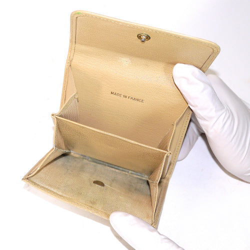 CHANEL ココマーク３つ折れベージュ財布