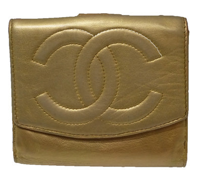 OLD CHANEL 金２ツ折れマトラッセ財布
