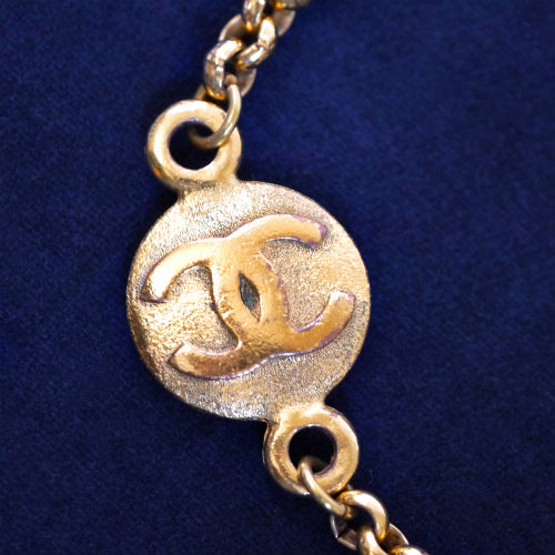 OLD CHANEL　ゴールドチェーン　ベルトネックレス
