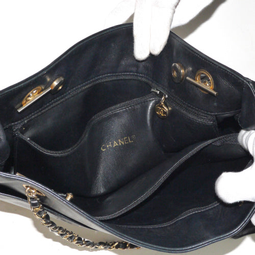 OLD CHANEL 　マトラッセトートバッグ（黒）