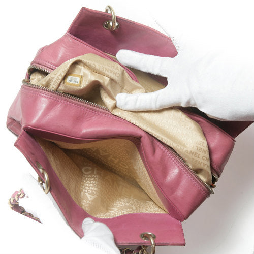 CHANEL　チョコバーチェーンショルダー（ピンク）