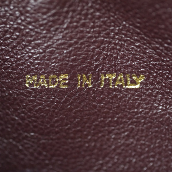 OLD CHANEL　フリンジ付マトラッセ 斜めがけショルダー（ボルドー）