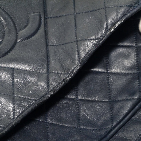 OLD CHANEL　フリンジ付ダイヤココマークショルダー（濃紺）