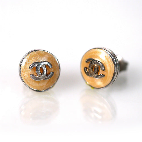 OLD CHANEL　ココピアス（イエロー）