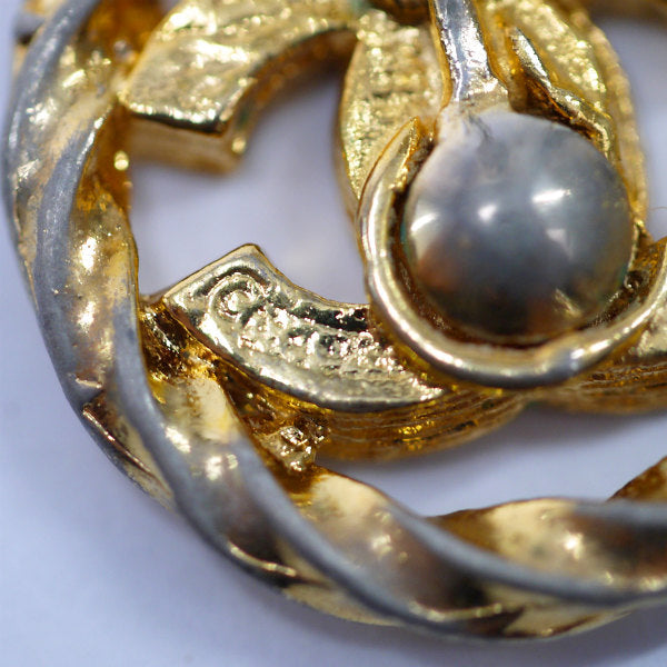 OLD CHANEL　ラインストーン ココマークイヤリング