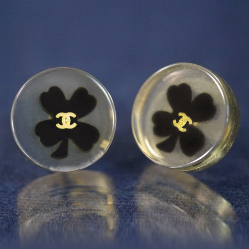 OLD CHANEL　幸せの四葉のクローバーピアス