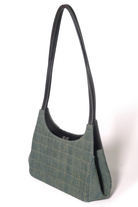 VINTAGE CHANEL  チョコバー がま口バッグ（デニム）