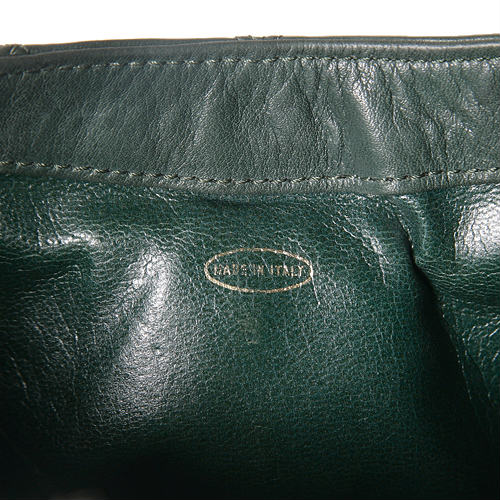 OLD CHANEL　マトラッセ バケツ型ポシェット（緑）