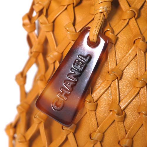 シャネル　フリンジ斜め掛けポシェット（緑）