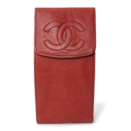 OLD CHANEL ココマーク メガネケース（赤）