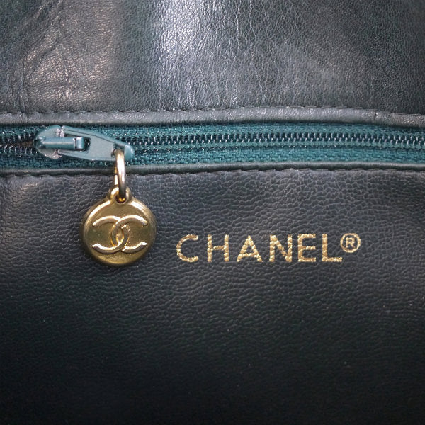 OLD CHANEL　マトラッセトートバッグ（深緑）
