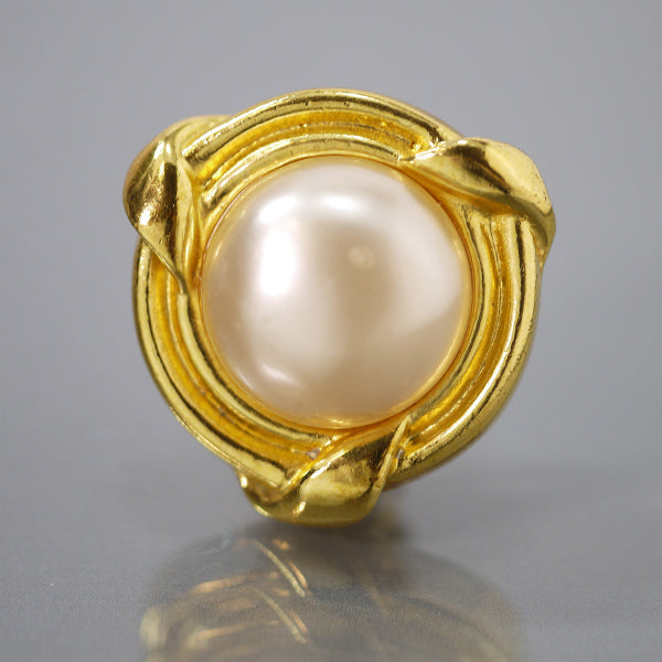 OLD CHANEL パールイヤリング（ゴールド/箱付）