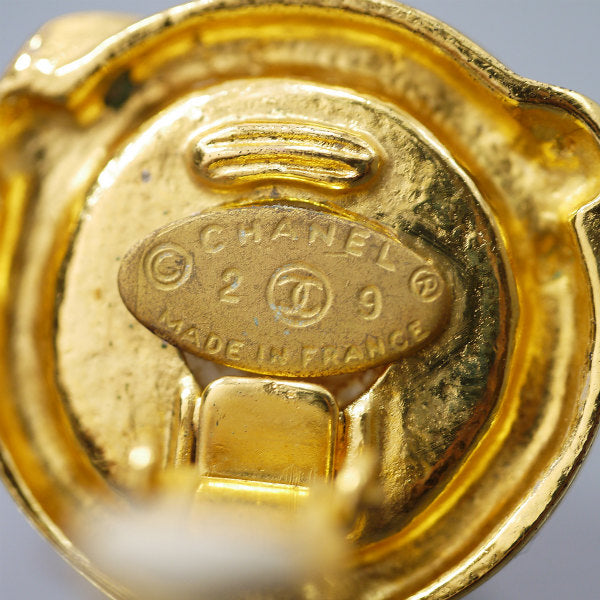 OLD CHANEL パールイヤリング（ゴールド/箱付）