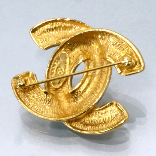 OLD CHANELココマーク  ブローチ ゴールド