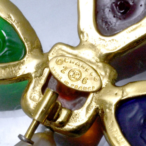 VintageCHANEL グリポア マルチカラー ブローチ 2 6