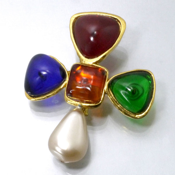 VintageCHANEL グリポア マルチカラー ブローチ 2 6