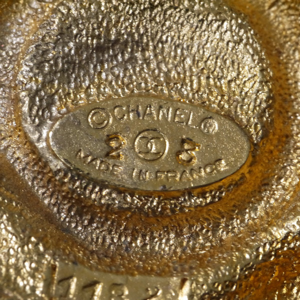 OLD CHANEL パール×ゴールド ダイヤ形ビッグブローチ