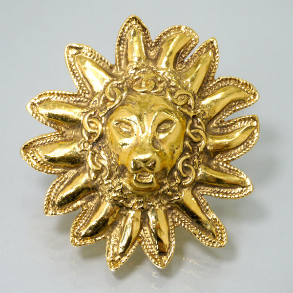 Vintage CHANEL ライオンブローチ  獅子