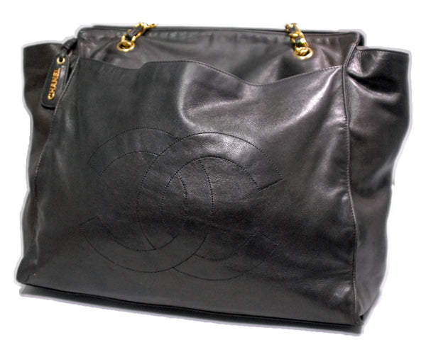 OLD CHANEL ラム革　大型ショルダー