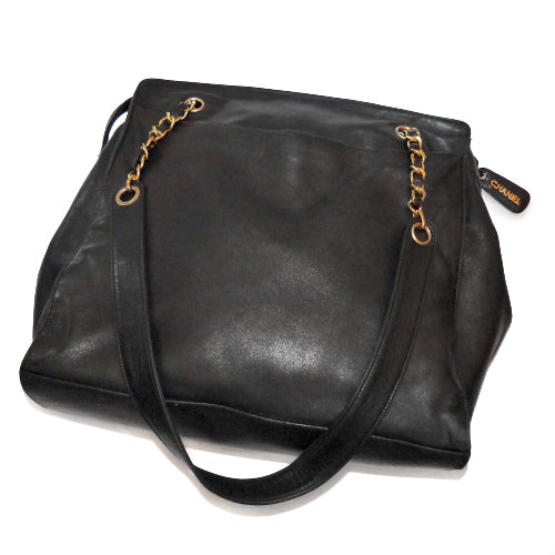 OLD CHANEL ラム革　大型ショルダー