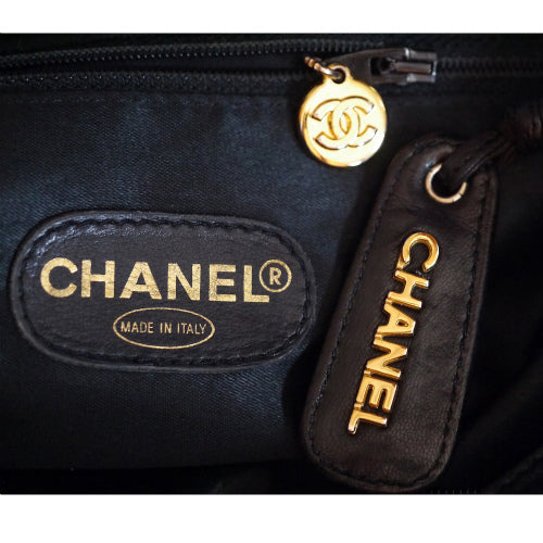 OLD CHANEL ラム革　大型ショルダー