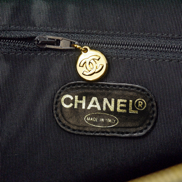 OLD CHANEL ココマーク スエード大型ショルダー(ダークカーキ)