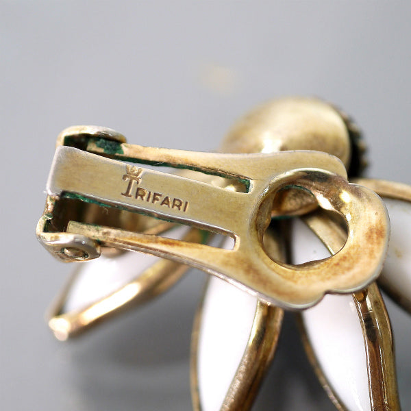 TRIFARI 花びらモチーフ イヤリング&ブレスレット