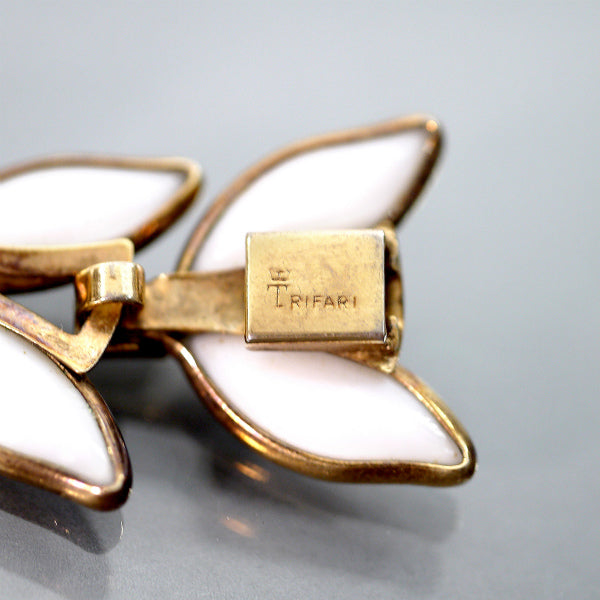 TRIFARI 花びらモチーフ イヤリング&ブレスレット