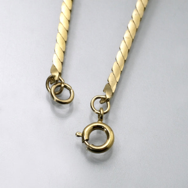 TRIFARI　ブラックエナメルVintageネックレス（ゴールド）