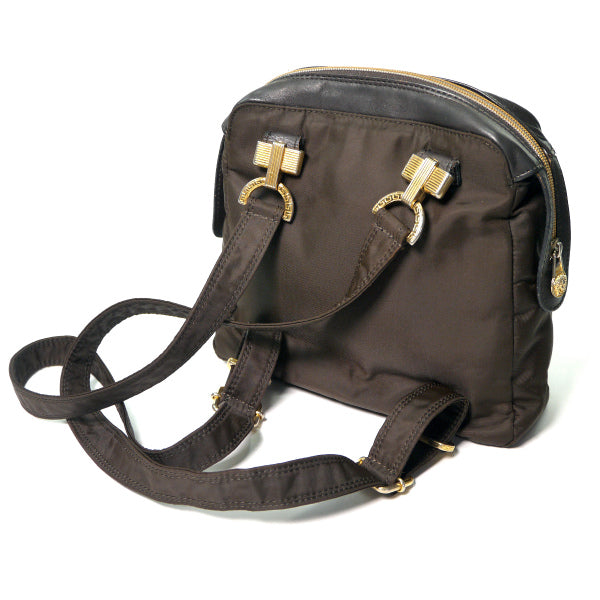 GIANNI VERSACE ミニリュック（茶）