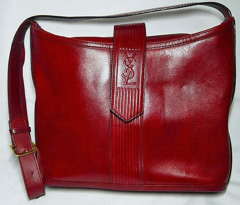 YVES SAINT LAURENT 赤ワンショルダー