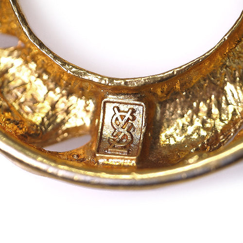 YVES SAINT LAURENT 丸環ネックレス（ゴールド）